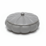 Hamid Grey Ceramic Candy Box with Lid | Scalloped Pumpkin Design | 10.25cm - Al Kabayel Discount CentreHamid Grey Ceramic Candy Box with Lid | Scalloped Pumpkin Design | 10.25cmJars & Food SaversHAMIDAl Kabayel Discount Centre