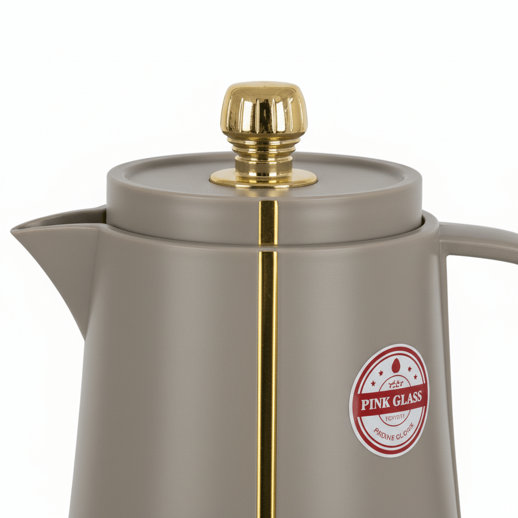 Hamid Warm Taupe with Gold Accent Vacuum Flask -1 Litre - Al Kabayel Discount CentreHamid Warm Taupe with Gold Accent Vacuum Flask -1 LitreThermosHAMIDAl Kabayel Discount Centre