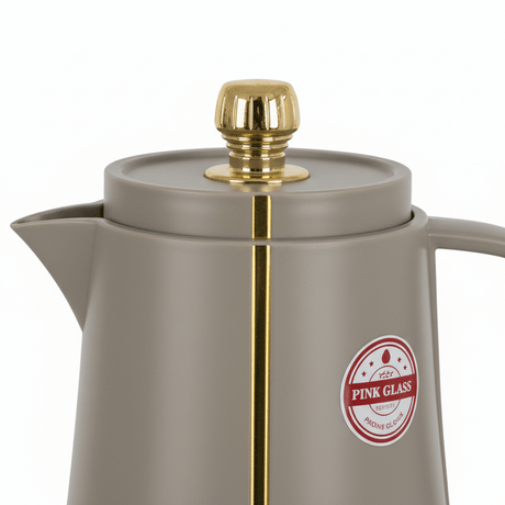 Hamid Warm Taupe with Gold Accent Vacuum Flask -1 Litre - Al Kabayel Discount CentreHamid Warm Taupe with Gold Accent Vacuum Flask -1 LitreThermosHAMIDAl Kabayel Discount Centre