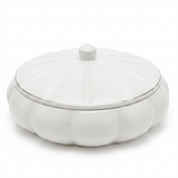 Hamid White Ceramic Candy Box with Lid | Scalloped Petal Design | 10.25cm - Al Kabayel Discount CentreHamid White Ceramic Candy Box with Lid | Scalloped Petal Design | 10.25cmJars & Food SaversHAMIDAl Kabayel Discount Centre