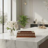 Handcrafted Arabic Geometric Wooden Tissue Box | Brown | 23×12cm - Al Kabayel Discount CentreHandcrafted Arabic Geometric Wooden Tissue Box | Brown | 23×12cmNapkin Holders & Tissue BoxAKDCAl Kabayel Discount Centre