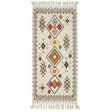 Handwoven Kilim Runner Carpet | Southwestern Geometric Pattern | 50% Cotton 50% Polyester | Fringe Tassels | 60×150 cm | Cream, Terracotta & Gold | Boho, Majlis & Modern Décor - Al Kabayel Discount CentreHandwoven Kilim Runner Carpet | Southwestern Geometric Pattern | 50% Cotton 50% Polyester | Fringe Tassels | 60×150 cm | Cream, Terracotta & Gold | Boho, Majlis & Modern DécorDoormatsAKDCAl Kabayel Discount Centre