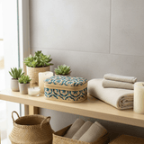 Handwoven Rectangle Bamboo Rattan Storage Box with Geometric Pattern | Decorative Organizer Box | 17×12×8 cm | - Al Kabayel Discount CentreHandwoven Rectangle Bamboo Rattan Storage Box with Geometric Pattern | Decorative Organizer Box | 17×12×8 cm |RattansAKDCAl Kabayel Discount Centre
