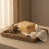 Handwoven Rectangle Bamboo Rattan Storage Box with Lid | Natural Wicker Organizer for Jewelry, Vanity & Home Décor | 17×12×8 cm - Al Kabayel Discount CentreHandwoven Rectangle Bamboo Rattan Storage Box with Lid | Natural Wicker Organizer for Jewelry, Vanity & Home Décor | 17×12×8 cmRattansAKDCAl Kabayel Discount Centre