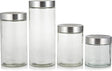 Harmony 4-Piece Glass Canister Set with Stainless Steel Lids - Al Kabayel Discount CentreHarmony 4-Piece Glass Canister Set with Stainless Steel LidsJars & Food SaversHARMONYAl Kabayel Discount Centre