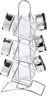Harmony 6-Piece Flip-Top Spice Shaker Set with Metal Rack - Al Kabayel Discount CentreHarmony 6-Piece Flip-Top Spice Shaker Set with Metal RackKitchen Utensils & GadgetsHARMONYAl Kabayel Discount Centre