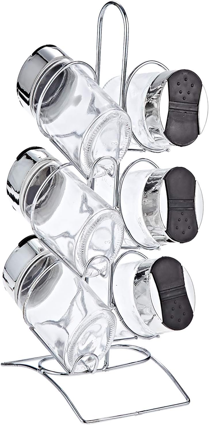 Harmony 6-Piece Flip-Top Spice Shaker Set with Metal Rack - Al Kabayel Discount CentreHarmony 6-Piece Flip-Top Spice Shaker Set with Metal RackKitchen Utensils & GadgetsHARMONYAl Kabayel Discount Centre