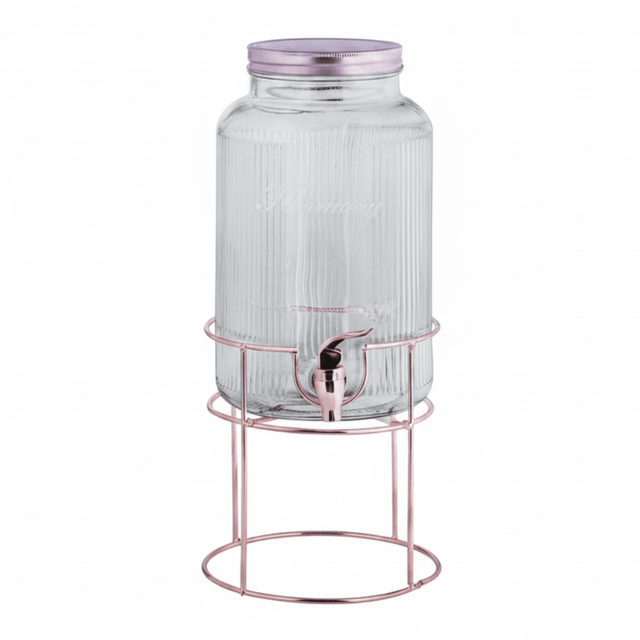 Harmony 6L Glass Beverage Dispenser with Metal Stand - Al Kabayel Discount CentreHarmony 6L Glass Beverage Dispenser with Metal StandJugsHARMONYAl Kabayel Discount Centre