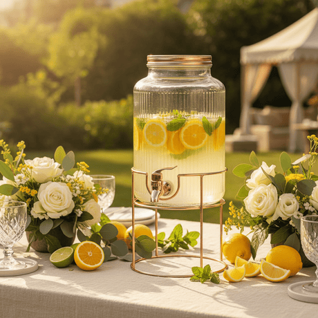 Harmony 6L Glass Beverage Dispenser with Metal Stand - Al Kabayel Discount CentreHarmony 6L Glass Beverage Dispenser with Metal StandJugsHARMONYAl Kabayel Discount Centre