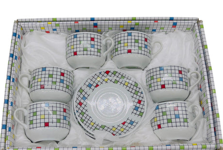 HARMONY 6pcs Cup & Saucer Set 200ml, Multicolour - Al Kabayel Discount CentreHARMONY 6pcs Cup & Saucer Set 200ml, MulticolourTea SetsHARMONYAl Kabayel Discount Centre