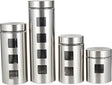 Harmony Canister With Coat 4 Pieces Set, Glass/Stainless Steel - Al Kabayel Discount CentreHarmony Canister With Coat 4 Pieces Set, Glass/Stainless SteelJars & Food SaversHARMONYAl Kabayel Discount Centre
