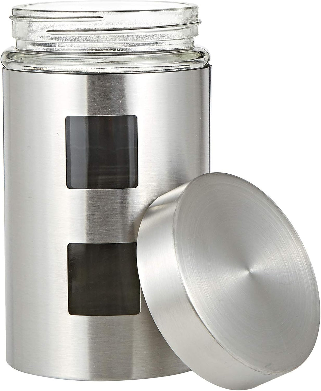 Harmony Canister With Coat 4 Pieces Set, Glass/Stainless Steel - Al Kabayel Discount CentreHarmony Canister With Coat 4 Pieces Set, Glass/Stainless SteelJars & Food SaversHARMONYAl Kabayel Discount Centre