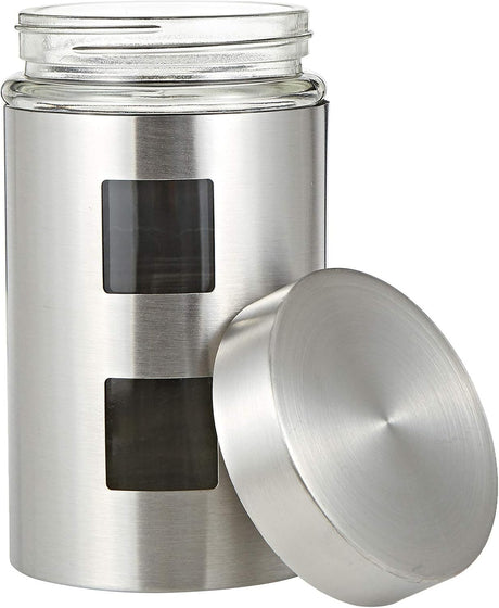 Harmony Canister With Coat 4 Pieces Set, Glass/Stainless Steel - Al Kabayel Discount CentreHarmony Canister With Coat 4 Pieces Set, Glass/Stainless SteelJars & Food SaversHARMONYAl Kabayel Discount Centre