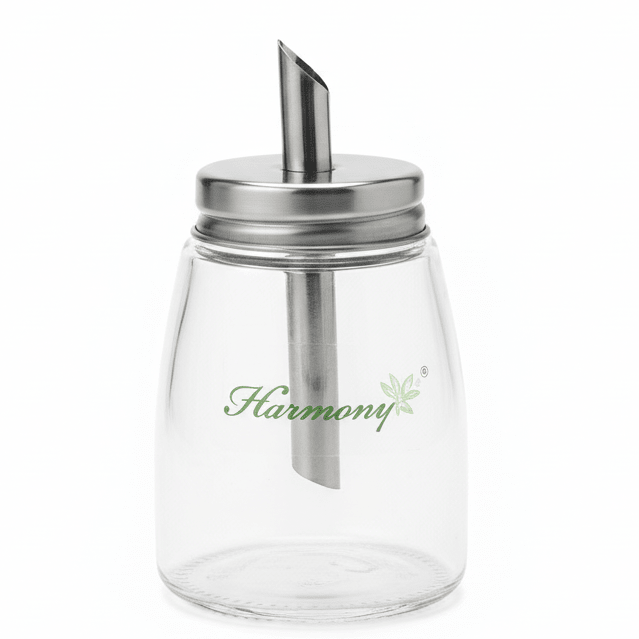 Harmony Compact Glass Sugar Doser with Silver Metal Lid for Coffee, Tea & Dining Tables – 150ml - Al Kabayel Discount CentreHarmony Compact Glass Sugar Doser with Silver Metal Lid for Coffee, Tea & Dining Tables – 150mlKitchen Utensils & GadgetsHARMONYAl Kabayel Discount Centre