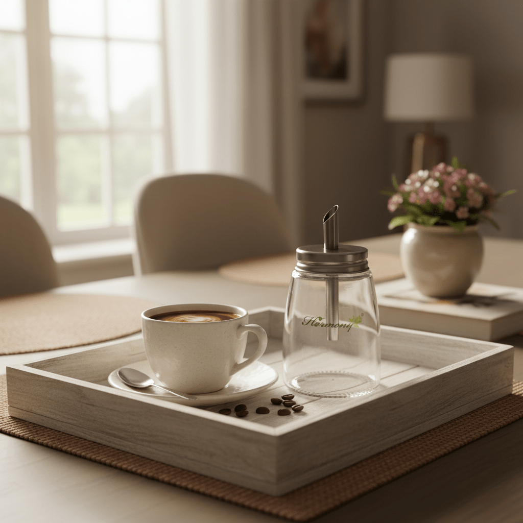 Harmony Compact Glass Sugar Doser with Silver Metal Lid for Coffee, Tea & Dining Tables – 150ml - Al Kabayel Discount CentreHarmony Compact Glass Sugar Doser with Silver Metal Lid for Coffee, Tea & Dining Tables – 150mlKitchen Utensils & GadgetsHARMONYAl Kabayel Discount Centre