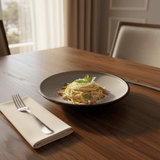 Harmony Gray Deep Round Melamine Plate Versatile Serving Dish for Pasta, Curry and Main Meals – 10 Inch - Al Kabayel Discount CentreHarmony Gray Deep Round Melamine Plate Versatile Serving Dish for Pasta, Curry and Main Meals – 10 InchPlatesHARMONYAl Kabayel Discount Centre
