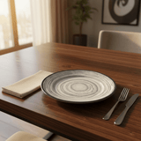 Harmony Melamine Blue Elegant Design Round Dinner Plate Stylish Dining Plate for Home and Hospitality Use – 10.6 Inch - Al Kabayel Discount CentreHarmony Melamine Blue Elegant Design Round Dinner Plate Stylish Dining Plate for Home and Hospitality Use – 10.6 InchPlatesHARMONYAl Kabayel Discount Centre