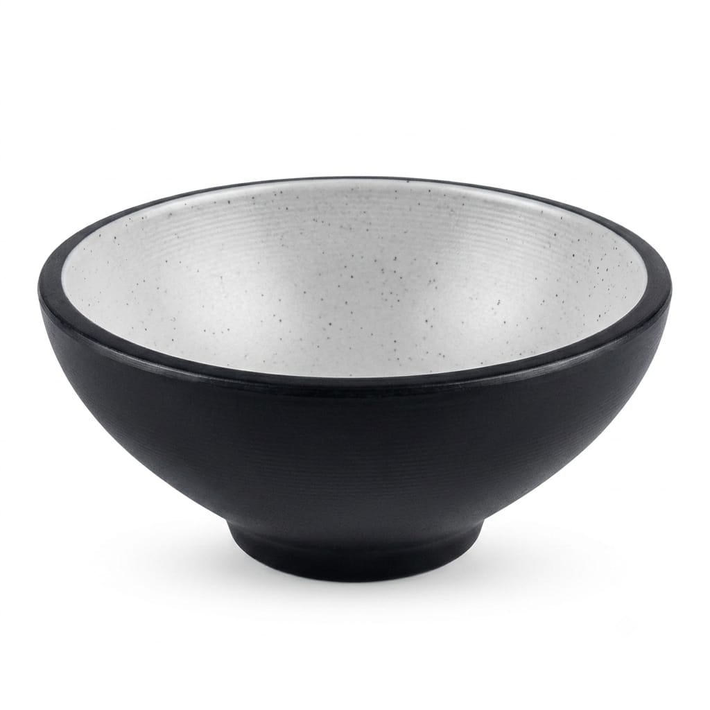 Harmony Melamine Bowl – 12×5 cm – Gray & Black - Al Kabayel Discount CentreHarmony Melamine Bowl – 12×5 cm – Gray & BlackBowlsHARMONYAl Kabayel Discount Centre