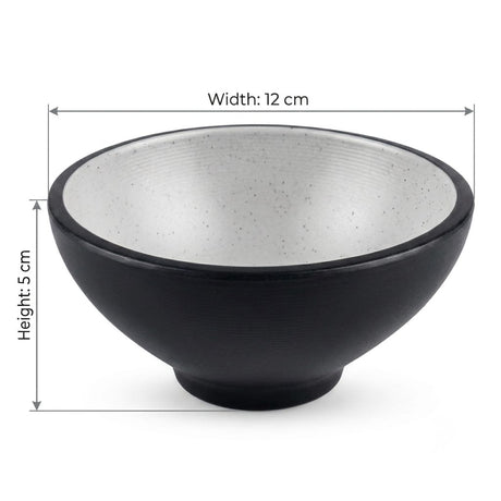 Harmony Melamine Bowl – 12×5 cm – Gray & Black - Al Kabayel Discount CentreHarmony Melamine Bowl – 12×5 cm – Gray & BlackBowlsHARMONYAl Kabayel Discount Centre