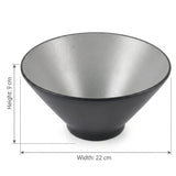 Harmony Melamine Bowl 22×9 cm – Gray & Black - Al Kabayel Discount CentreHarmony Melamine Bowl 22×9 cm – Gray & BlackBowlsHARMONYAl Kabayel Discount Centre