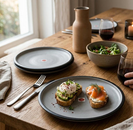 Harmony Melamine Deep Plate 8.1" – Gray & Black - Al Kabayel Discount CentreHarmony Melamine Deep Plate 8.1" – Gray & BlackPlatesHARMONYAl Kabayel Discount Centre