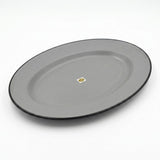Harmony Melamine Oval Plate 40×29 cm – Gray with Black Rim - Al Kabayel Discount CentreHarmony Melamine Oval Plate 40×29 cm – Gray with Black RimPlatesHARMONYAl Kabayel Discount Centre