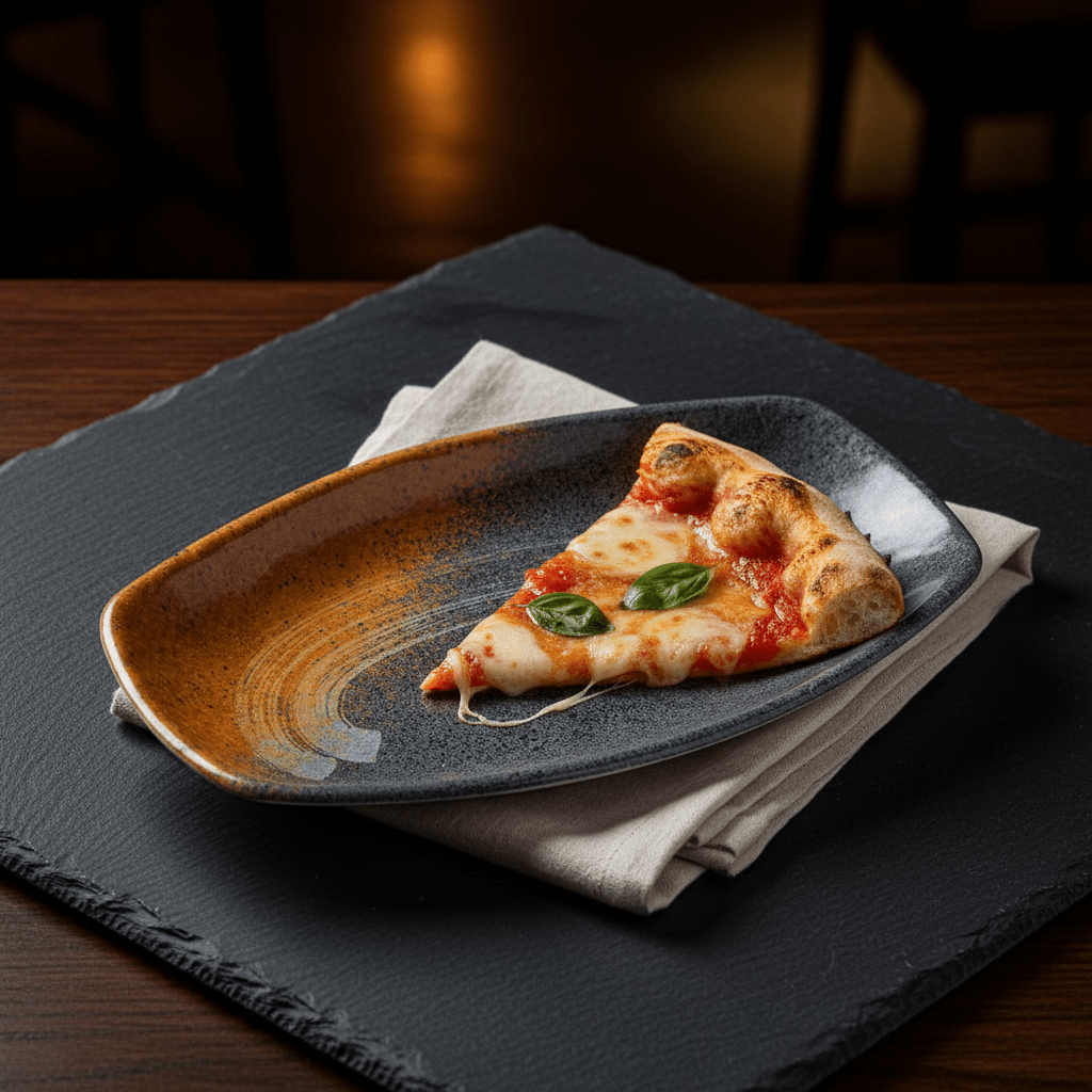 Harmony Oval Charcoal Grey Pattern Melamine Pizza Serving Plate Durable 24×18 cm - Al Kabayel Discount CentreHarmony Oval Charcoal Grey Pattern Melamine Pizza Serving Plate Durable 24×18 cmServing TraysHARMONYAl Kabayel Discount Centre