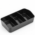 Harmony Premium Black 3 - Section Melamine Tea Bag Organizer Tray 13×10 cm Serving Tray - Al Kabayel Discount CentreHarmony Premium Black 3 - Section Melamine Tea Bag Organizer Tray 13×10 cm Serving TrayServing TraysHARMONYAl Kabayel Discount Centre