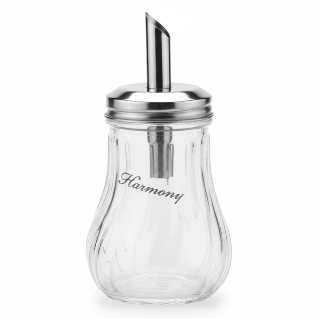 Harmony Premium Glass Sugar Doser with Rust - Resistant Silver Metal Lid for Kitchen & Tabletop – 250ml - Al Kabayel Discount CentreHarmony Premium Glass Sugar Doser with Rust - Resistant Silver Metal Lid for Kitchen & Tabletop – 250mlKitchen Utensils & GadgetsHARMONYAl Kabayel Discount Centre