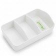 Harmony Premium White 3 - Section Melamine Tea Bag Organizer Tray 13×10 cm Kitchen Storage - Al Kabayel Discount CentreHarmony Premium White 3 - Section Melamine Tea Bag Organizer Tray 13×10 cm Kitchen StorageServing TraysHARMONYAl Kabayel Discount Centre