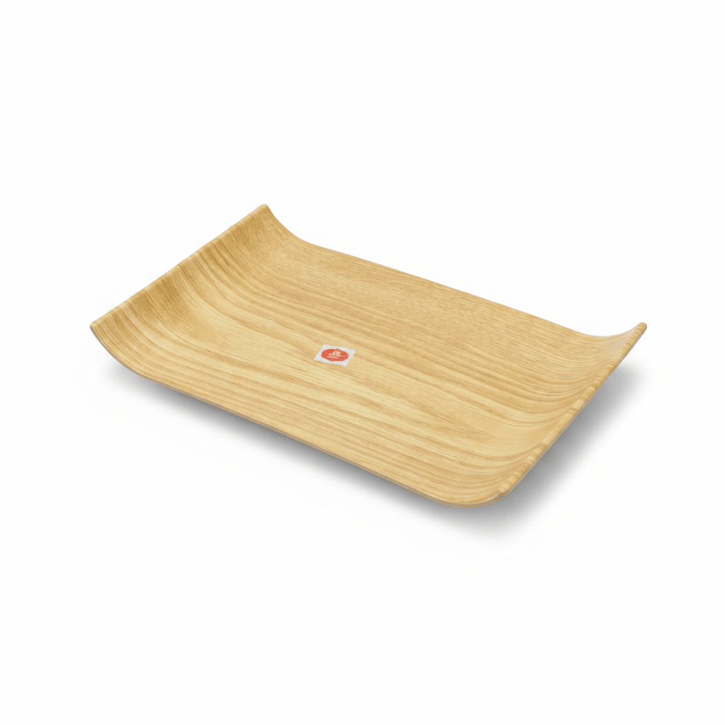 Harmony Premium Wood Grain Rectangular Melamine Serving Plate Durable Food Safe 10.5 Inch - Al Kabayel Discount CentreHarmony Premium Wood Grain Rectangular Melamine Serving Plate Durable Food Safe 10.5 InchServing TraysHARMONYAl Kabayel Discount Centre