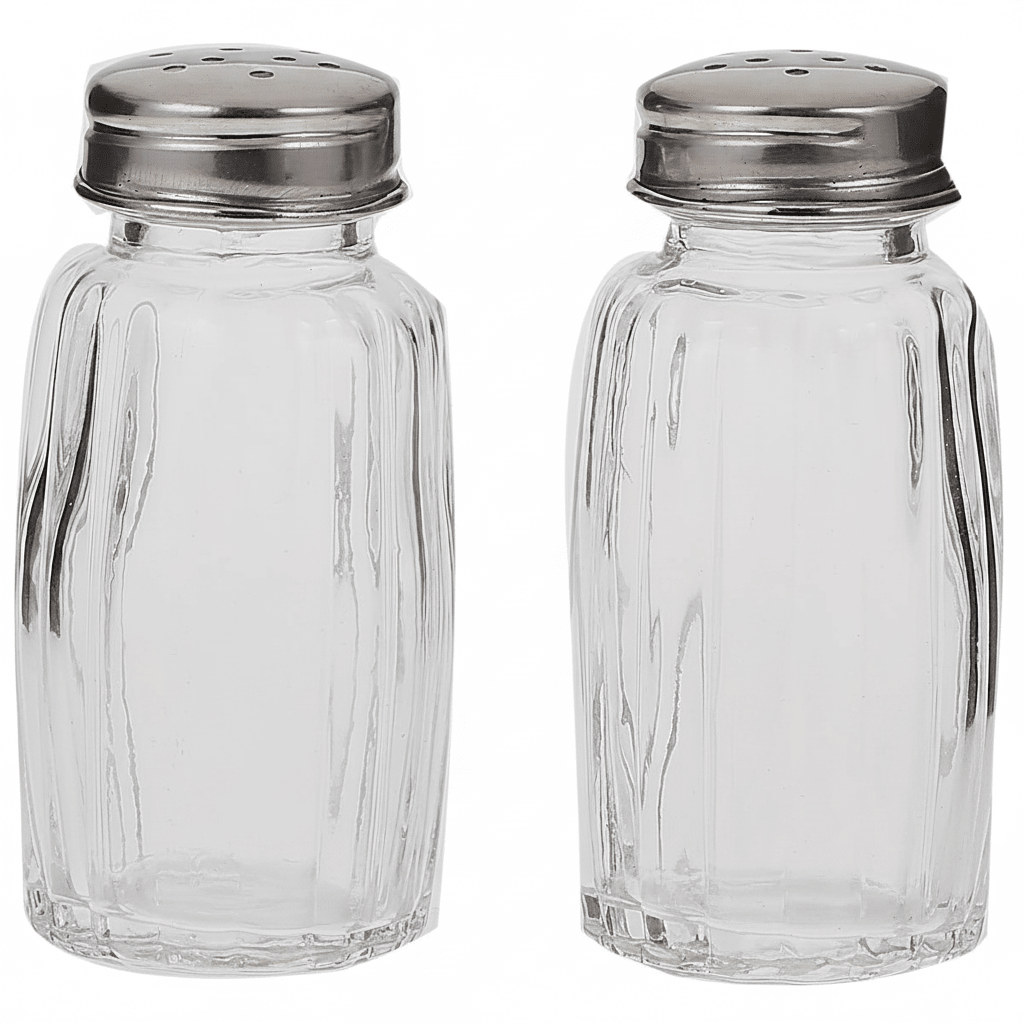 Harmony Salt & Pepper Shaker Set – 2 Pcs - Clear Glass with Stainless Steel Lid - Al Kabayel Discount CentreHarmony Salt & Pepper Shaker Set – 2 Pcs - Clear Glass with Stainless Steel LidKitchen Utensils & GadgetsHARMONYAl Kabayel Discount Centre