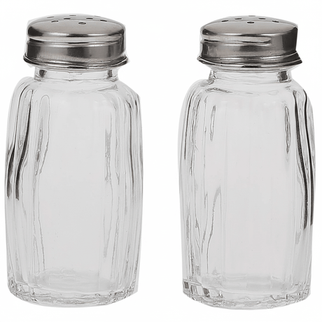 Harmony Salt & Pepper Shaker Set – 2 Pcs - Clear Glass with Stainless Steel Lid - Al Kabayel Discount CentreHarmony Salt & Pepper Shaker Set – 2 Pcs - Clear Glass with Stainless Steel LidKitchen Utensils & GadgetsHARMONYAl Kabayel Discount Centre