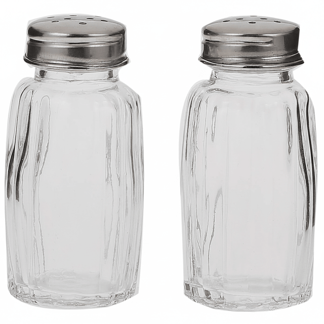 Harmony Salt & Pepper Shaker Set – 2 Pcs - Clear Glass with Stainless Steel Lid - Al Kabayel Discount CentreHarmony Salt & Pepper Shaker Set – 2 Pcs - Clear Glass with Stainless Steel LidKitchen Utensils & GadgetsHARMONYAl Kabayel Discount Centre