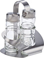 Harmony Salt, Pepper & Toothpick Holder Set with Metal Stand – 3-Piece, Clear - Al Kabayel Discount CentreHarmony Salt, Pepper & Toothpick Holder Set with Metal Stand – 3-Piece, ClearKitchen Utensils & GadgetsHARMONYAl Kabayel Discount Centre