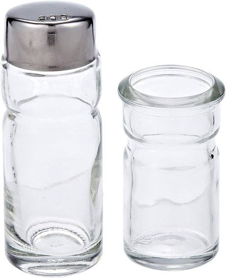 Harmony Salt, Pepper & Toothpick Holder Set with Metal Stand – 3-Piece, Clear - Al Kabayel Discount CentreHarmony Salt, Pepper & Toothpick Holder Set with Metal Stand – 3-Piece, ClearKitchen Utensils & GadgetsHARMONYAl Kabayel Discount Centre