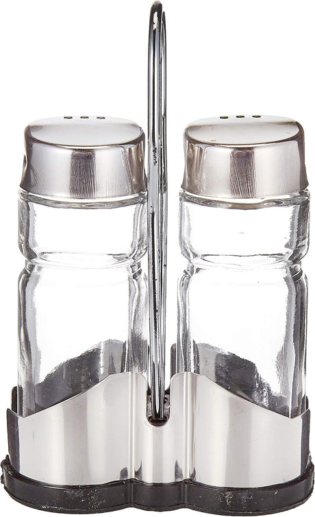 Harmony Table Top 2-Piece Salt & Pepper Set with Metal Rack - Al Kabayel Discount CentreHarmony Table Top 2-Piece Salt & Pepper Set with Metal RackKitchen Utensils & GadgetsHARMONYAl Kabayel Discount Centre