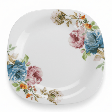 Harmony White Opalware Flat Dinner Plate with Floral Design - 11 Inch - Al Kabayel Discount CentreHarmony White Opalware Flat Dinner Plate with Floral Design - 11 InchPlatesHARMONYAl Kabayel Discount Centre