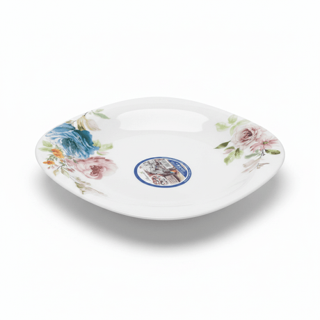Harmony White Opalware Flat Dinner Plate with Floral Design - 11 Inch - Al Kabayel Discount CentreHarmony White Opalware Flat Dinner Plate with Floral Design - 11 InchPlatesHARMONYAl Kabayel Discount Centre