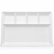 Harmony White Rectangular Melamine 5 Portion Serving Plate 43 × 30 cm Large Serving Tray Ideal for Buffet Catering and Family Meals - Al Kabayel Discount CentreHarmony White Rectangular Melamine 5 Portion Serving Plate 43 × 30 cm Large Serving Tray Ideal for Buffet Catering and Family MealsPlatesHARMONYAl Kabayel Discount Centre