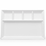 Harmony White Rectangular Melamine 5 Portion Serving Plate 43 × 30 cm Large Serving Tray Ideal for Buffet Catering and Family Meals - Al Kabayel Discount CentreHarmony White Rectangular Melamine 5 Portion Serving Plate 43 × 30 cm Large Serving Tray Ideal for Buffet Catering and Family MealsPlatesHARMONYAl Kabayel Discount Centre