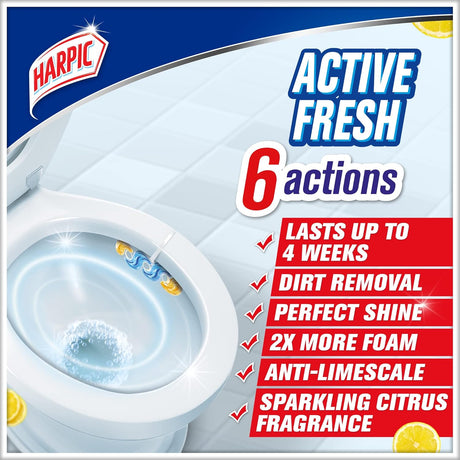 Harpic Sparkling Citrus Toilet Blocks Multicolour 35grams - Al Kabayel Discount CentreHarpic Sparkling Citrus Toilet Blocks Multicolour 35gramsHousehold CleaningHARPICAl Kabayel Discount Centre