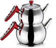 HASCEVHER Apple Mini Size Stainless Steel Tea Pot Set, 1.1 Liter and 1.2 Liter - Al Kabayel Discount CentreHASCEVHER Apple Mini Size Stainless Steel Tea Pot Set, 1.1 Liter and 1.2 LiterTea/Coffee PotsHASCEVHERAl Kabayel Discount Centre