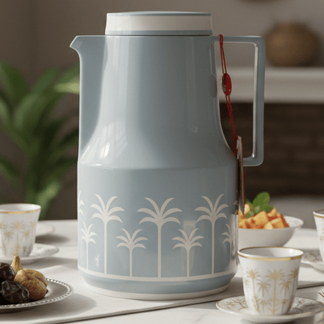 HB 1 Liter Thermal Vacuum Flask – Blue & White Double Wall Insulated Beverage Server - Al Kabayel Discount CentreHB 1 Liter Thermal Vacuum Flask – Blue & White Double Wall Insulated Beverage ServerThermosHBAl Kabayel Discount Centre