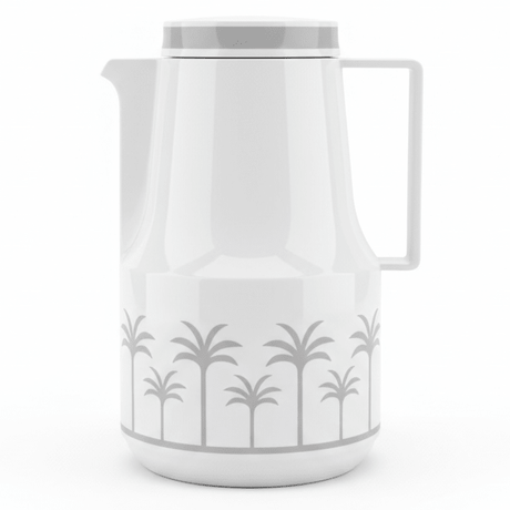 HB 1 Liter Thermal Vacuum Flask – White & Gray Double Wall Insulated Coffee & Tea Server - Al Kabayel Discount CentreHB 1 Liter Thermal Vacuum Flask – White & Gray Double Wall Insulated Coffee & Tea ServerThermosHBAl Kabayel Discount Centre