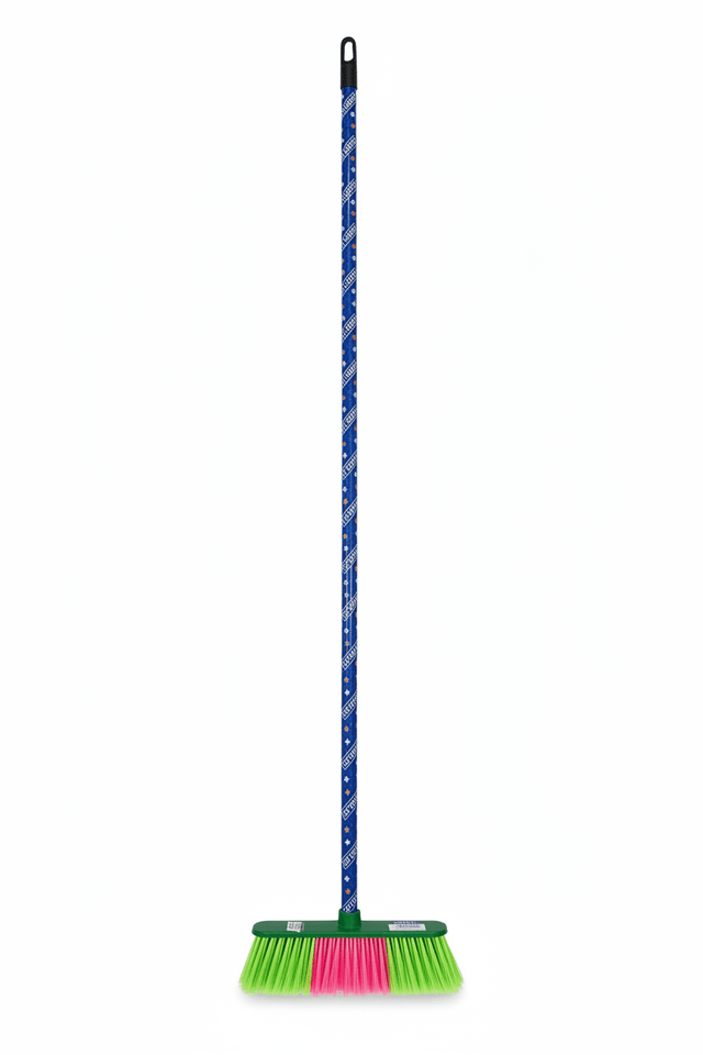 Henlee Duo - Bristle Sweep Broom with Wooden Handle– 27cm × 133cm | Assorted Colors - Al Kabayel Discount CentreHenlee Duo - Bristle Sweep Broom with Wooden Handle– 27cm × 133cm | Assorted ColorsCleaning SuppliesHENLEEAl Kabayel Discount Centre