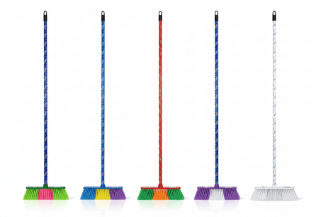 Henlee Duo - Bristle Sweep Broom with Wooden Handle– 27cm × 133cm | Assorted Colors - Al Kabayel Discount CentreHenlee Duo - Bristle Sweep Broom with Wooden Handle– 27cm × 133cm | Assorted ColorsCleaning SuppliesHENLEEAl Kabayel Discount Centre