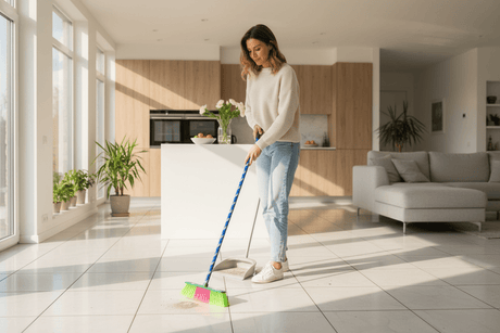 Henlee Duo - Bristle Sweep Broom with Wooden Handle– 27cm × 133cm | Assorted Colors - Al Kabayel Discount CentreHenlee Duo - Bristle Sweep Broom with Wooden Handle– 27cm × 133cm | Assorted ColorsCleaning SuppliesHENLEEAl Kabayel Discount Centre