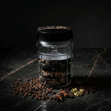 Herevin Glass Storage Jar with Black Lid - 18×10cm / 22×10cm - Al Kabayel Discount CentreHerevin Glass Storage Jar with Black Lid - 18×10cm / 22×10cmJars & Food SaversHEREVINAl Kabayel Discount Centre