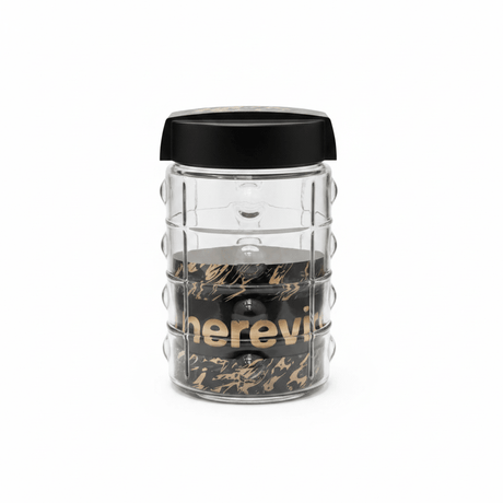 Herevin Glass Storage Jar with Black Lid - 18×10cm / 22×10cm - Al Kabayel Discount CentreHerevin Glass Storage Jar with Black Lid - 18×10cm / 22×10cmJars & Food SaversHEREVINAl Kabayel Discount Centre